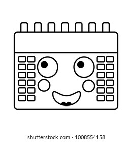 calendar kawaii icon image 