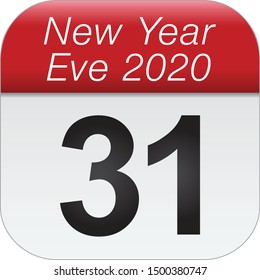 Calendar of last day on month of december. New Year is coming, wish you all the best as always in this coming new year.

