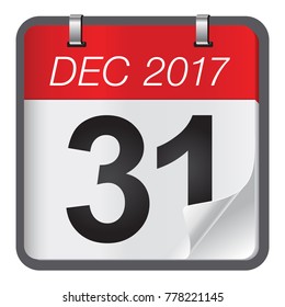 Calendar of last day on month of december. New Year is coming, wish you all the best as always in this coming new year.
