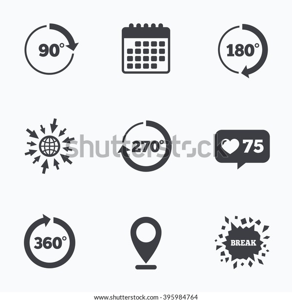 Calendar Like Counter Go Web Icons Stock Vector Royalty Free