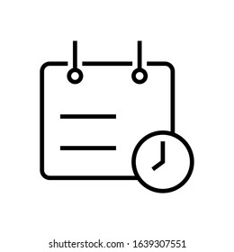calendar line art vector icon - ui icon vector