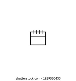 Calendar line art vector icon