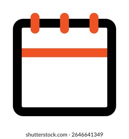 Kleurenpictogram voor agendalijn bewerkbare vector