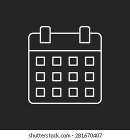 calendar line icon