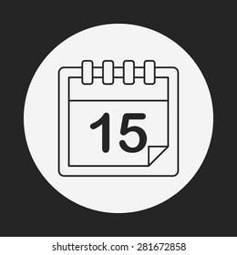 calendar line icon