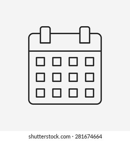 calendar line icon