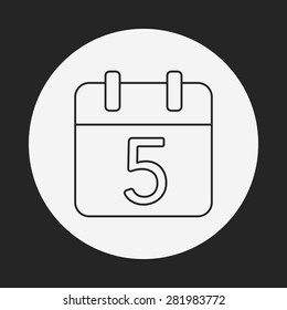 calendar line icon