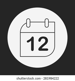 calendar line icon