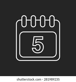 calendar line icon