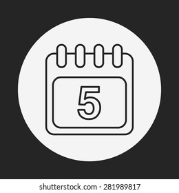 calendar line icon