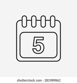 calendar line icon