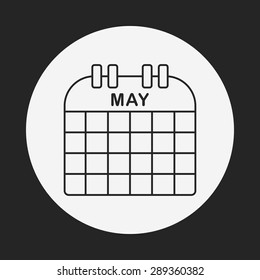 calendar line icon