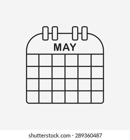 calendar line icon