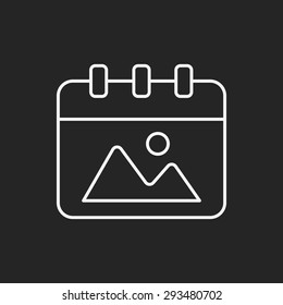 calendar line icon