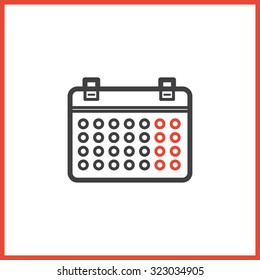 Calendar line icon