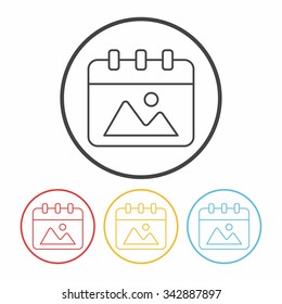 calendar line icon