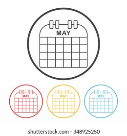 calendar line icon