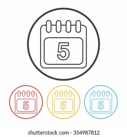 calendar line icon