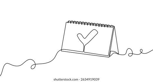 calendar line icon art continuous event time outline one agenda schedule. calender calendar line illustration appointment sketch date vector lineart paper holiday month check business day diary office