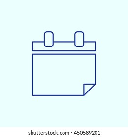Calendar Line icon. Eps-10.