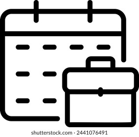 Illustrationsvektor für Kalenderzeilensymbol