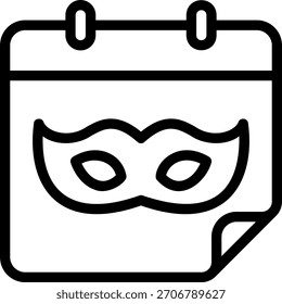 calendar line icon illustration vector