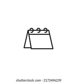 Icono de línea de calendario. signo de estilo lineal para concepto móvil y diseño web. Icono de vector de contorno. Símbolo, ilustración del logotipo. Gráfico vectorial