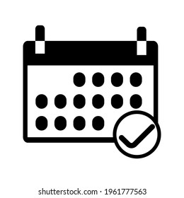 Calendar line icon. Simple outline style. Schedule, date, day, plan, symbol concept