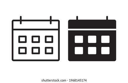 Calendar line icon, Calendar Symbol vector