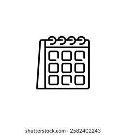 Calendar line icon. Universal creative premium symbol. Vector sign icon logo template. Vector illustration