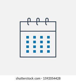 Calendar line icon. Vector design