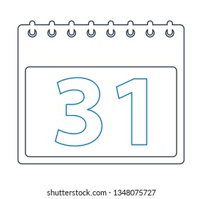 Calendar line Icon. Vector EPS.