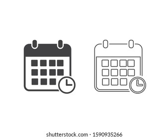 Calendar line icon vector illustration. Calendar symbol