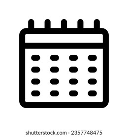 calendar line icon. vector icon for your website, mobile, presentation, and logo design.