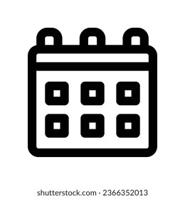 calendar line icon. vector icon for your website, mobile, presentation, and logo design.