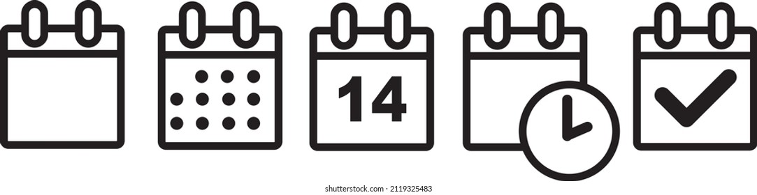 Calendar Line Icons. Editable Stroke. Pixel Perfect. For Mobile and Web. Contains such icons as Calendar, Appointment, Holiday, Clock, Time, Deadline.
