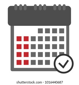  calendar line icons, vector eps10 illustration