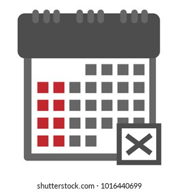 calendar line icons, vector eps10 illustration