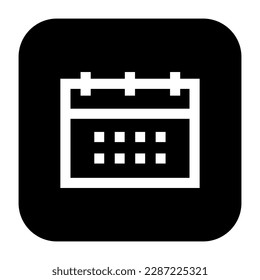 Calendar line outline icon. vector illustration.