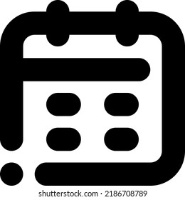 Calendar line style icon vector design and illustration template