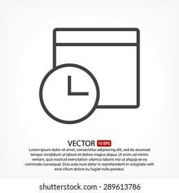 calendar . line vector icon