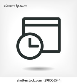 calendar . line vector icon