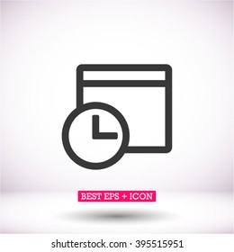 calendar . line vector icon
