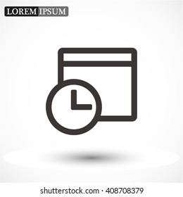 calendar . line vector icon
