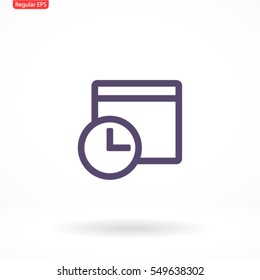calendar . line vector icon