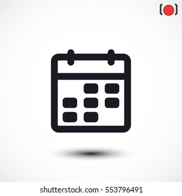 Calendar line vector icon