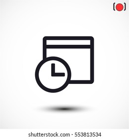 calendar . line vector icon