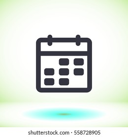 Calendar line vector icon