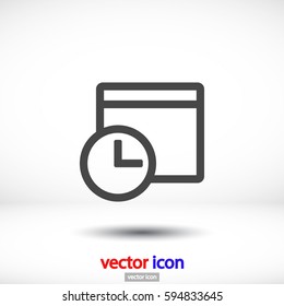 calendar . line vector icon