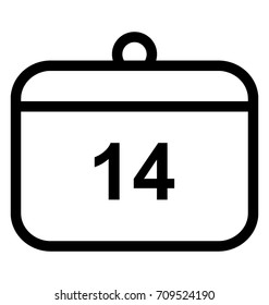 Calendar Line Vector Icon